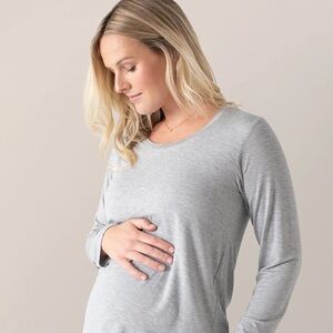 Kindred Bravely Bamboo Maternity/Nursing Long Sleeve Shirt Size L
